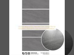 Dayanıklı Bej İç Mekan Porselen Karoları İnce Harç Montaj Yöntemi, Kolay ve Hızlı Montaj İçin