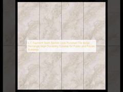 LC Payment Team Mermer Görünümlü Porselen Karo Bej Dikdörtgen Yüksek Dayanıklılık Kamu ve Özel Binalara Uygun