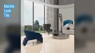 Mermer Görünümlü Fayans Yüksek Çizilme Direnci Kolay Kurulum