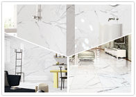 Carrara Süper Beyaz Mermer Porselen Karo 12 Mm Kalınlık Aside Dayanıklı