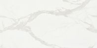 Cilalı Zemin Mermer Carrara Büyük Beyaz Banyo Fayansları 1800x900 Mm Kapalı Porselen Karolar Yer Bordür Fayansları