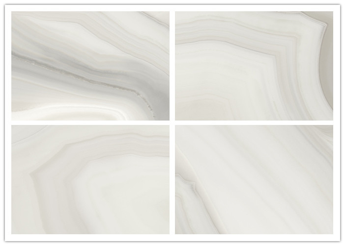 12mm Thkness Mermer Görünümlü Porselen Karo / Carrara Porselen Yer Karosu