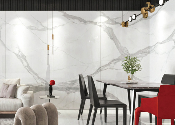 1200*2800mm Beyaz İçeri Porselen Taşları ve Su Emimi ile Dayanıklı 0.5%