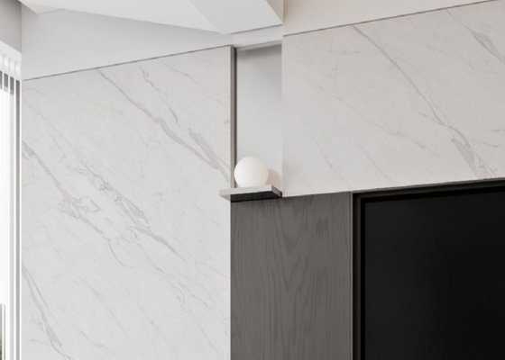 6mm Kalınlığı 6mm 1200*2800mm Ofis İçerisi Porselen Plakaları
