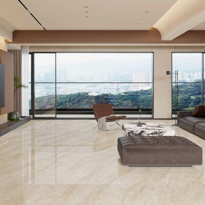 Modern tarzı Beige Mermer Görünümlü Porselen Kelepçesi Yüksek Trafik Alanları için % 0.2'den Az Absorpsiyon Hissesi ve Dondurma Direnci