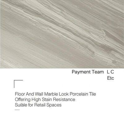 Floor And Wall Marble Look Porcelain Tile Offering High Stain Resistance Suitable for Retail Spaces Payment Team L C Etc