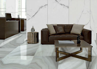 Lüks Büyük Salon Porselen Yer Karosu Mermer Görünümlü 24x48 Tam Cilalı