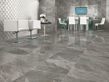 Oturma Odası Modern Porselen Karo Cilalı Güçlü Aşındırıcılar Direnç gri renk 600x600mm boyutu