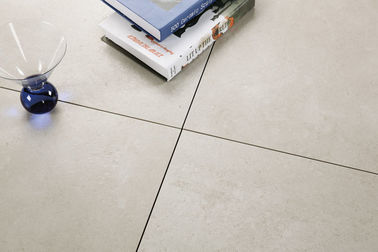 Lappato Yüzey Beyaz Modern Porselen Karo, Çimento Mürekkep Püskürtmeli Yer Karosu 600 X 600mm Boyut