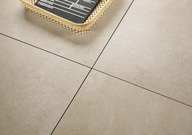 Rustic Semi Polished Modern Porcelain Tile Lapato Beige Texture Good Look 600x600 Mm