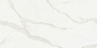 Cilalı Zemin Mermer Carrara Büyük Beyaz Banyo Fayansları 1800x900 Mm Kapalı Porselen Karolar Yer Bordür Fayansları