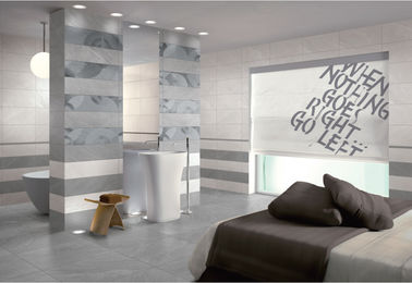 Modern Porselen Karo Çin 600x600 Kaliteli Cilalı Porselen Karo Gri Desenli Banyo Duvar Karosu
