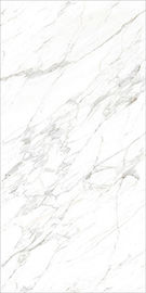 Tam Gövde Zemin Beyaz Mermer Fayans İtalyan Carrara Çizgili Mermer Görünümlü Finish Porselen Karo1600 * 3200mm
