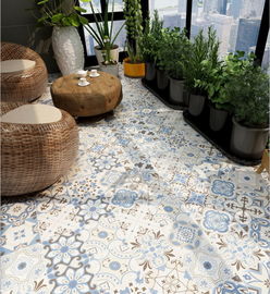 Desenli Mat Bitmiş 8mm 8'X8' Banyo Seramik Karo