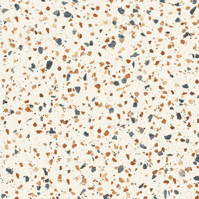 Bej Karışımı Terrazzo Yer Karosu Çimento Kapalı Masa Mutfak Tezgahı Döşeme 60X60CM